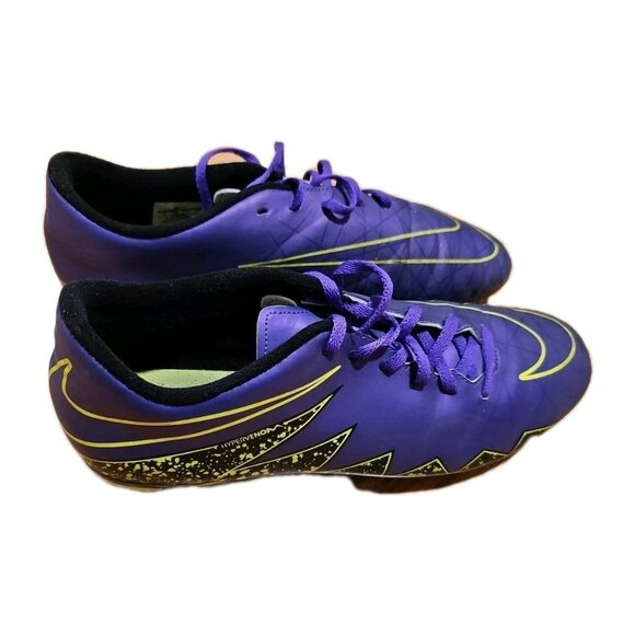 Nike Hypervenom Phade II Purple Frozen Yellow Cleats 749889-550 Men's Size 13 - Picture 6 of 7